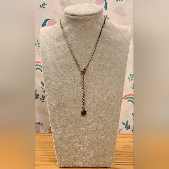 Vintage Givenchy Swarovski Crystal & Silver Tone Pearl Boho Necklace Jewelry - Picture 3 of 4